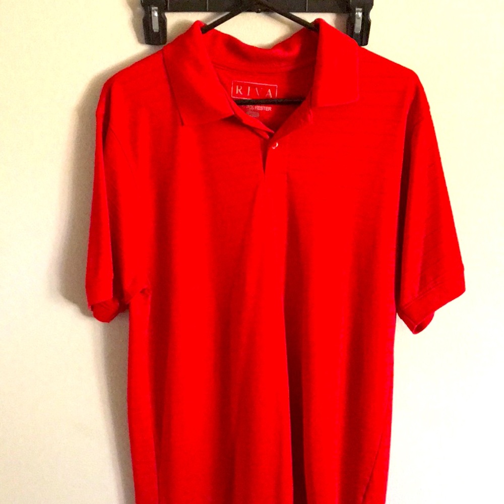 Good condition bright red golfing shirt